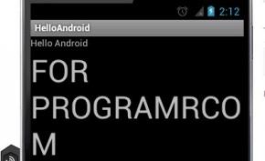 HelloAndroid(1.0)