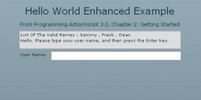 Hello World Enhanced