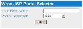 The JSP Portal Example 