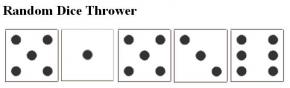 Random Dice Thrower