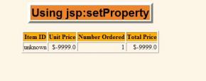 Using jsp:setProperty  
