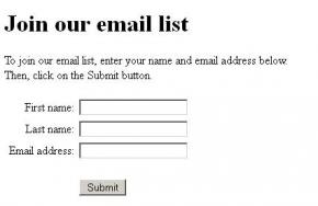 The mail-list example 