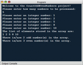 CountOddEvenNumbers