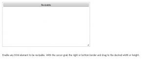 Resizable Example