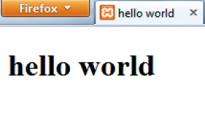 hello world php
