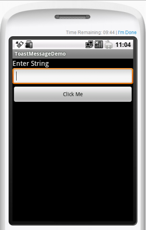 ToastMessageDemo